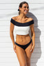The Black Sea Off-the-Shoulder Bikini Bralette